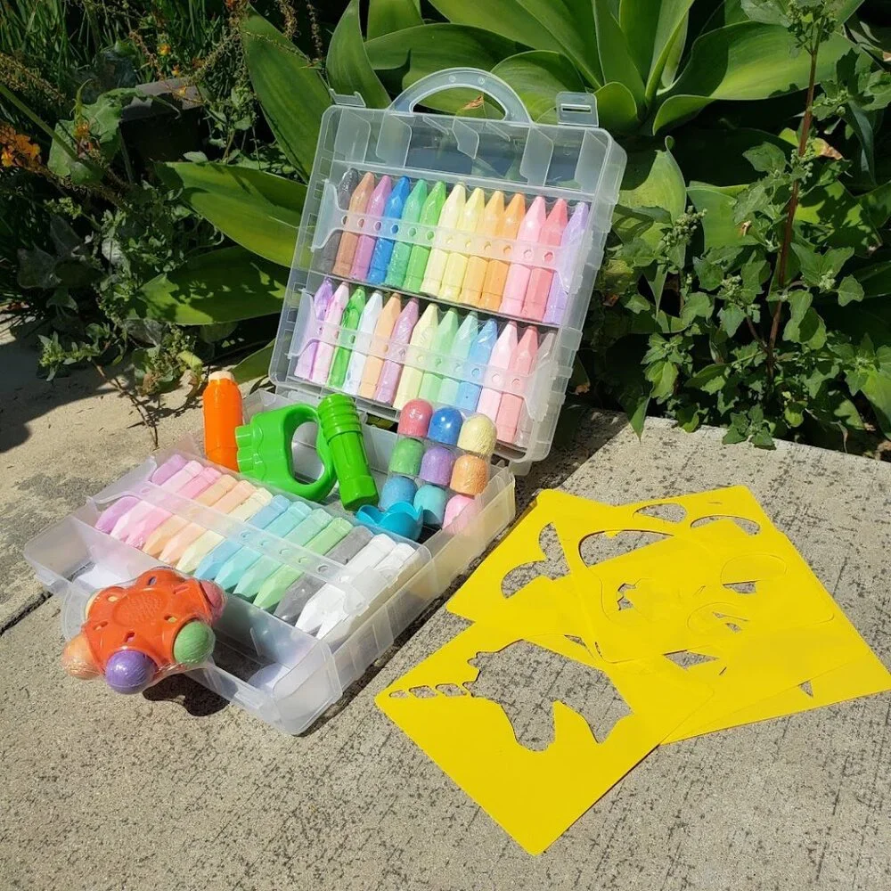 NEW 80 Piece Sidewalk Chalk Toddler School Supplies Arts and Crafts Art Supplies